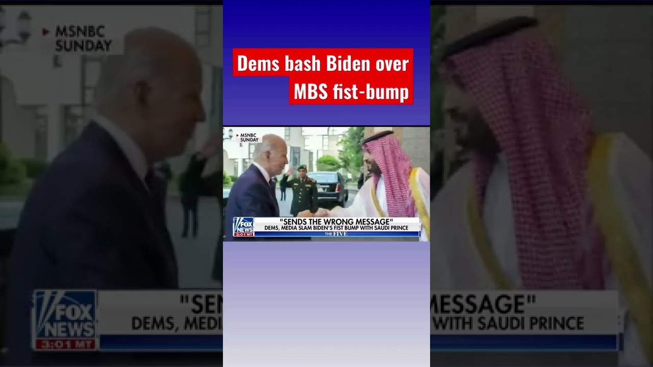 Rep. Ilhan Omar rips Biden for fist-bumping Saudi Crown Prince MBS #shorts